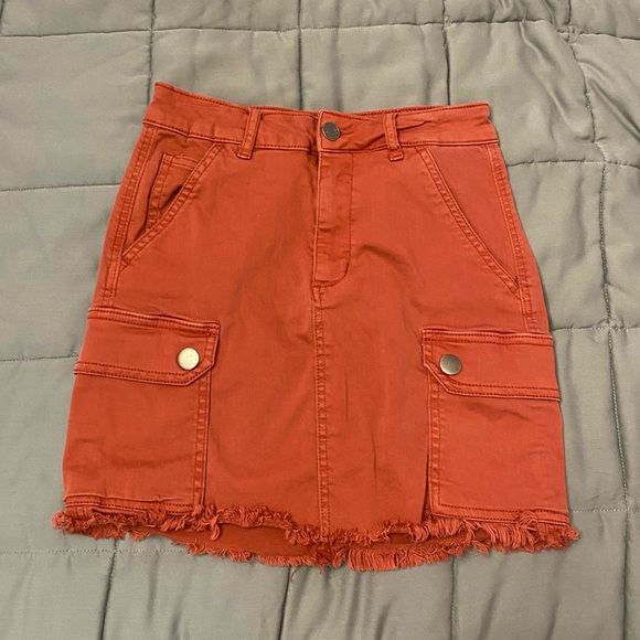 ✴️2 for $20 - Garage Pink Denim Skirt - Picture 1 of 6